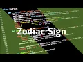 Simple ZodiacSign Project Using Python