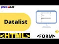 Download Lagu HTML Datalist for selection of options or adding new input by user