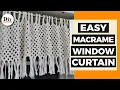 DIY Home Decor Macrame Window Curtain