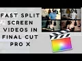 How to Split Screen in Final Cut Pro X FCPX Fast and Easy
