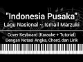 Lagu Indonesia Pusaka - Lagu Nasional Indonesia (Dengan Not Angka, Chord, Lirik) Cover Keyboard (Karaoke)
