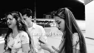 بكاء لانا ولين مع اغنيه حزينه تصميمي 