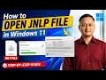 How to Open JNLP File in Windows 11 Windows