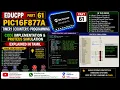 EDUCPP Part 61 PIC16F877A Timer1 Counter1 Programming Code Implementation Proteus Simulation Expla