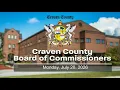Craven County Board of Commissioners Regular Meeting - July 20 2026