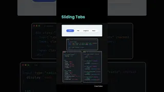 Sliding Tab Using HTML and CSS