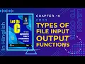 Let us C Solutions C Programming Types of File Input Output Functions in C Language