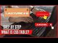 CSS Table Tutorial in Hindi lecture no 8 CSS table kiya hota ha