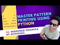 08 How to Print a Mirrored Triangle Pattern of Asterisks in Python Python for Beginners