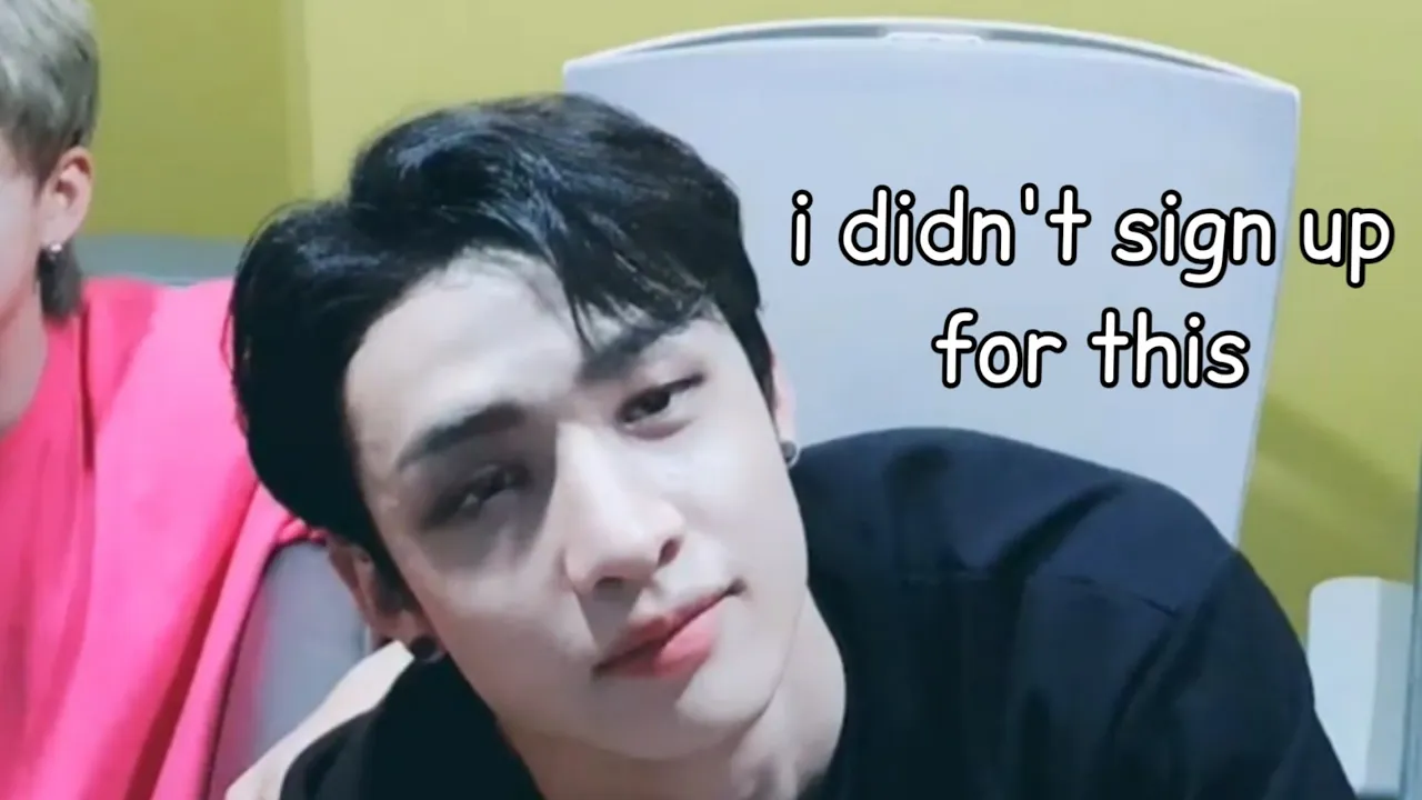 times when bang chan is so done with stray kids