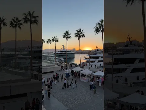 Beautiful view from muelle uno🇪🇸