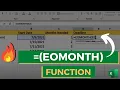 How to use EOMonth Function in Excel End of Month Function Excel Functions