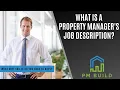 Property Manager Job Description