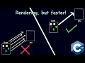 So I added a batch renderer to my engine
