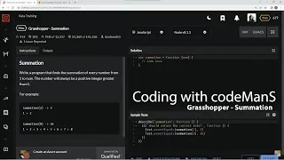 Codewars 8 kyu Grasshopper - Summation Javascript