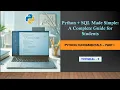 Python SQL Made Simple Python Fundamentals - Part I