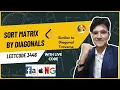 Sort Matrix by Diagonals LeetCode 3446 BFS Level-by-Level Sorting Explained