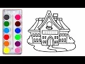 Back to School Coloring Pages Coloring Art Set Learn Colors for Kids