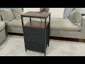 Unboxing Assembling the Huuger Nightstand with Charging Station