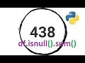 Learn Python Pandas 8 - detecting missing values with isnull