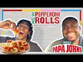 Trying Papa Johns NEW Spicy Pepperoni Rolls