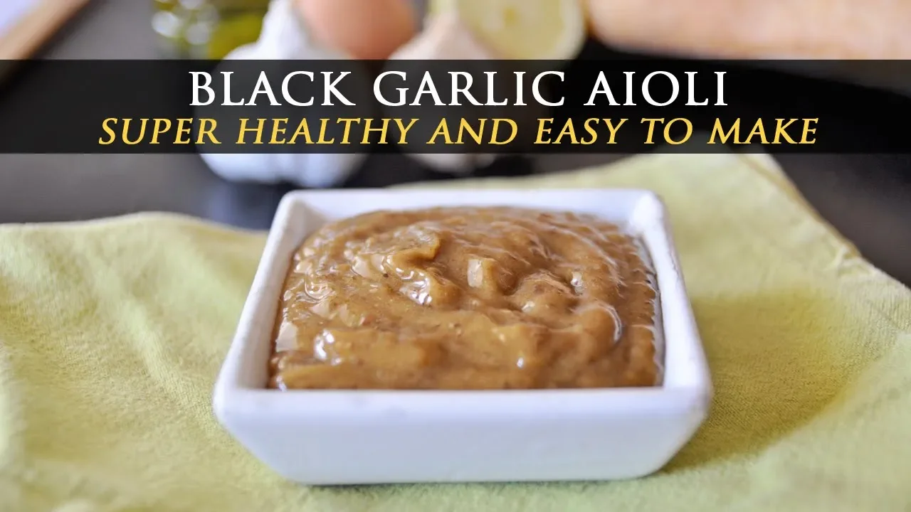 How to Make Black Garlic Aioli - Black Garlic Mayo Recipe