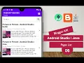 Blogger API 06 Pages List Android Studio Java