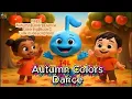 Autumn Colors Dance Fall Colors Kids Party Printable Coloring Book