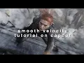 smooth velocity tutorial on capcut