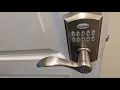 Kwikset SmartCode 955 Keypad Electronic Lever Door Lock Install and ReKey Steps