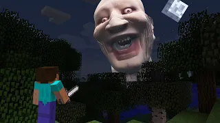 Giant Thalassophobic attack our village in Minecraft