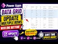Power Apps Data Grid Update Multiple Rows with One Button Easy Step-by-Step Tutorial