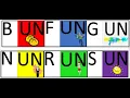 3 letter words that end in UN