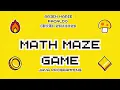 MATH MAZE GAME JAVA PROGRAMMING FINAL PROJECT
