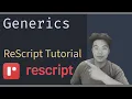 Generics - ReScript Tutorial