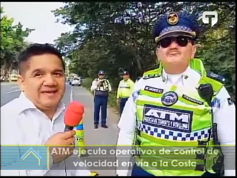 ATM ejecuta operativos de control de velocidad en vía a la Costa