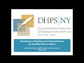 Introduction to Emergency Planning and Preparedness