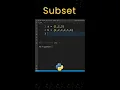 Checking a Set is Subset of Another Set or not in Python