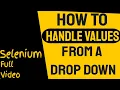 How To Select A Value Using Selenium 201