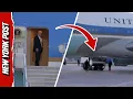 Watch the Moment Trump Reportedly Snuck Off Air Force One in Catering Truck
