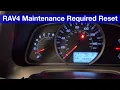 2015 Toyota RAV4 maintenance required reset oil life