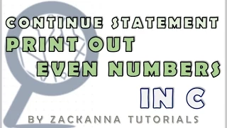 29 Continue Statement How to Print Out Even Numbers in C