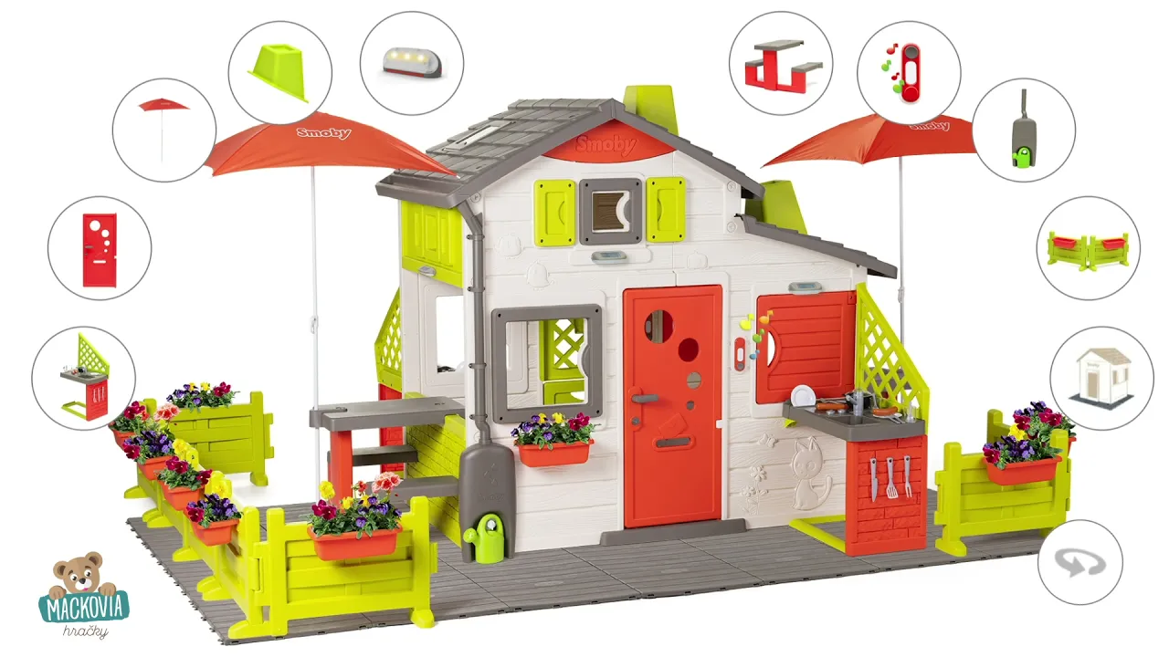 Domčeky Friends House Smoby - Domček Neo Friends House DeLuxe Smoby - 4