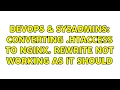 DevOps SysAdmins Converting htaccess to nginx Rewrite not working as it should