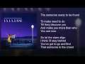 La La Land - Someone in the Crowd - Lyrics