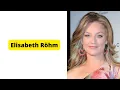 Beautiful American Television Actress And Film Director Elisabeth Rohm Biography