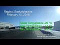 2018-02-15 Regina today (hot sun, extreme cold) min. -27 °C  max -14 °C