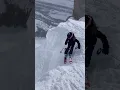 My 8 y o daughter absolutely WAXING Corbet s Couloir 3 5 23