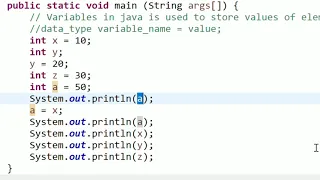 Variables Java Basics 16 Java in Telugu