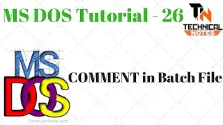 How to use comment in batch file